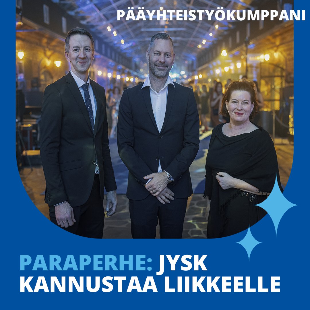 FinnParalympic's tweet photo. 🤝 Paralympiakomitea ja JYSK Suomi ovat sopineet pääyhteistyökumppanuuden jatkosta. 

💎 Yhteisenä tavoitteena jatkossa on haastaa kaikki suomalaiset liikkumaan enemmän, toimintakyvystä riippumatta.

Lue lisää 👉 https://t.co/L2NRzFm8Lp

#Paraperhe💙 #paraurheilu #liikunta https://t.co/e8Cy73tpPF