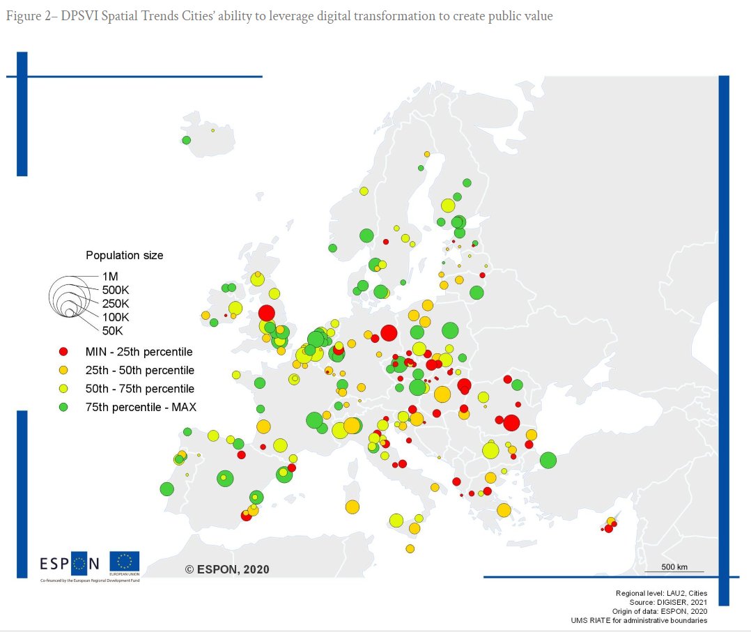 Digital transformation is the combined effect of digital innovations, that impact governance, skills and capacities, but also budgets and procurements, 
ESPON project DIGISER proposes a solution to measure this interdisciplinary approach <a href="/regstud/">Regional Studies Association</a> 
loom.ly/w8DKvUQ