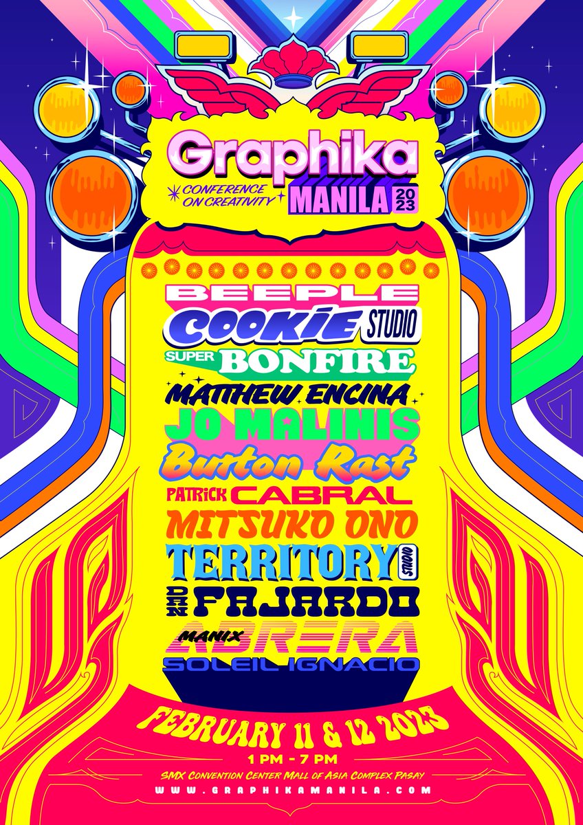 Graphika Manila is back! Next year’s conference is happening on February 11 &amp; 12 and goes back to the original 2-day event featuring a powerhouse of speakers. graphikamanila.com