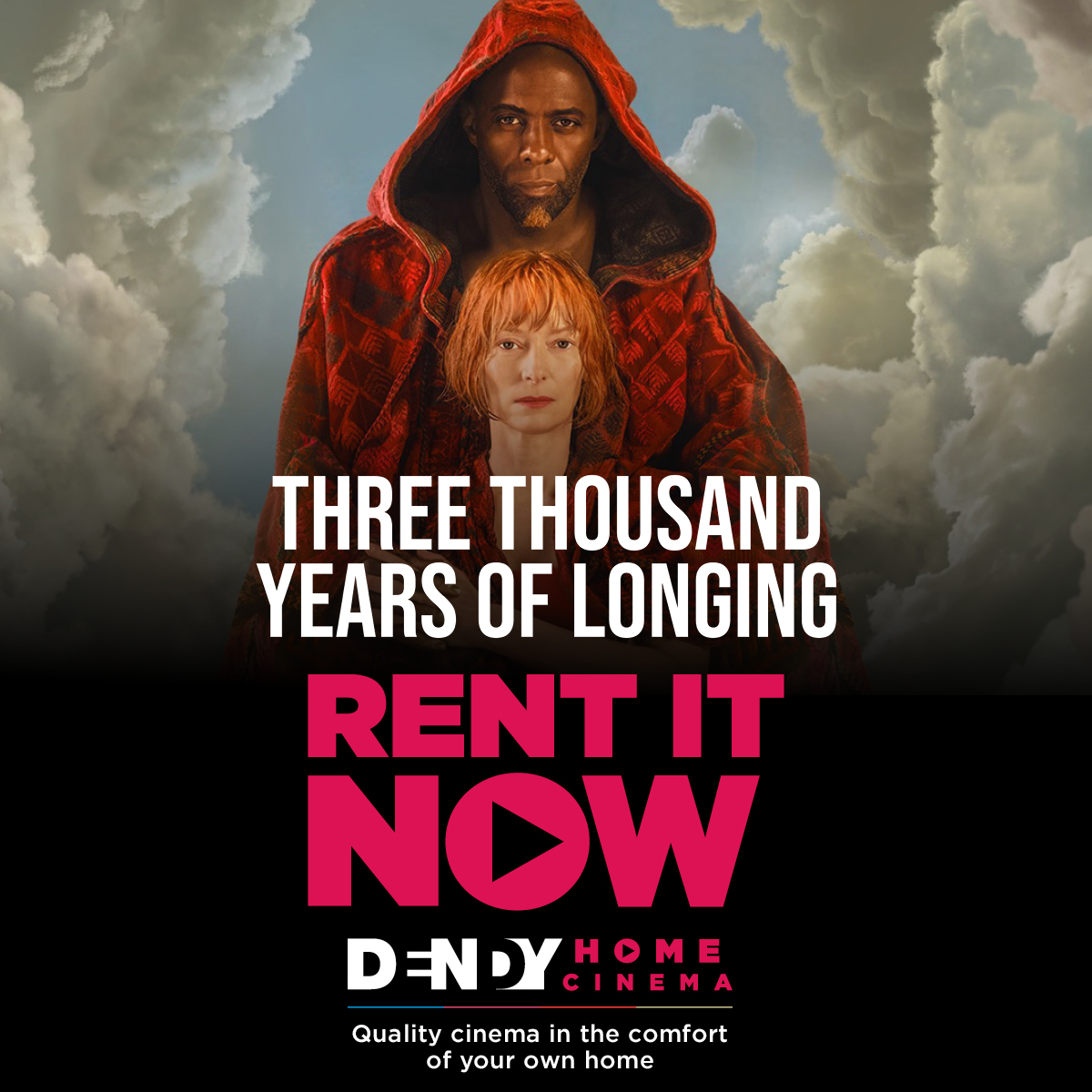 DendyCinemas's tweet image. "Something very different, and succeeding so spectacularly." - The Australian

THREE THOUSAND YEARS OF LONGING is now available on Dendy Home Cinema. Enjoy this fantasy from the comfort of your own home.

Rent it tonight - homecinema.dendy.com.au/film/three-tho… 

#ThreeThousand Years of Longing