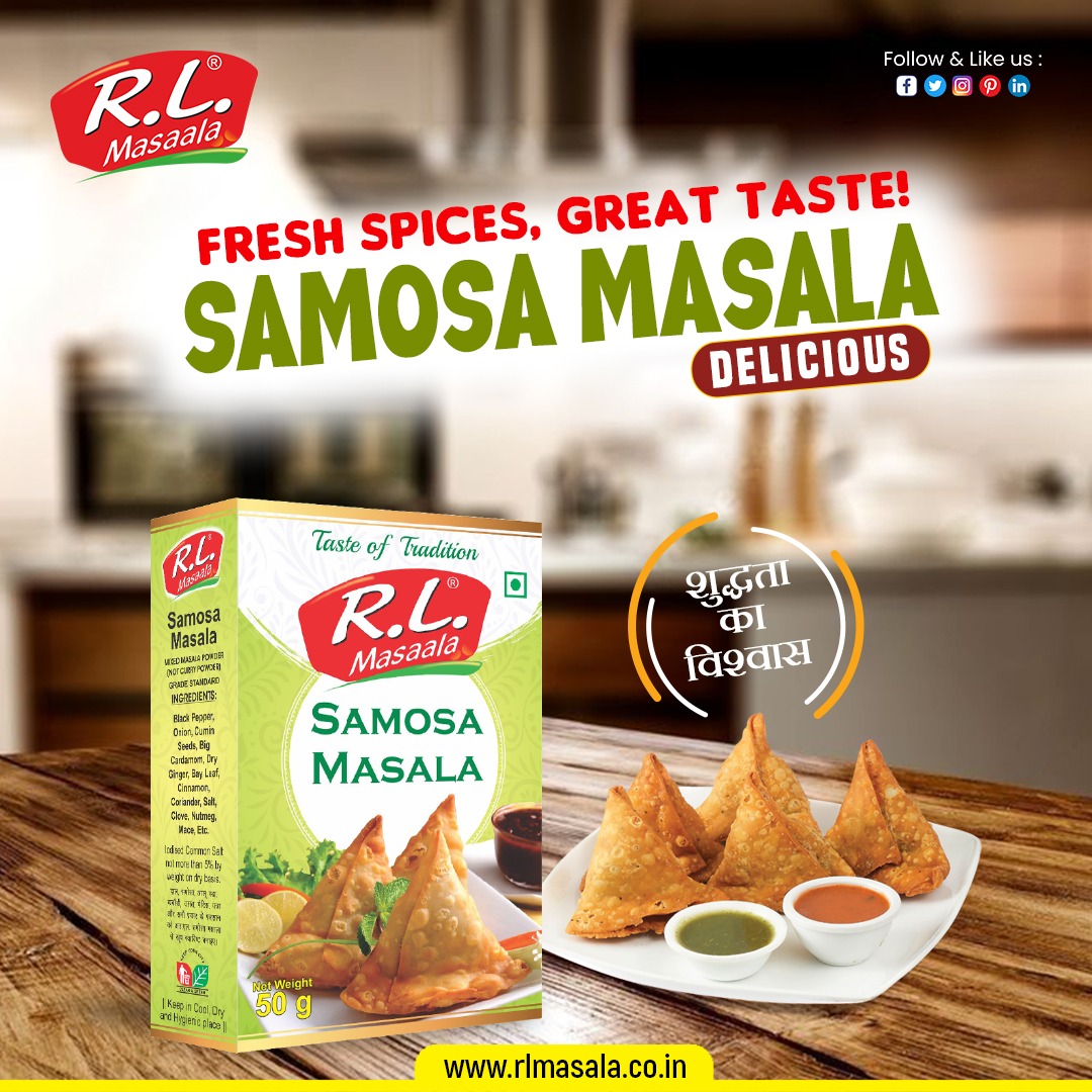RL’s Samosa Masala is a perfect blend of spices, exclusively combined to bring that perfect Flavor of your favorite samosas at home…🤗😃
.
Place your order right here👉 rlmasala.co.in
.
.
.
#samosa #samosamasala #taste #festivesnack #samosamasala #homemade #RLMasala