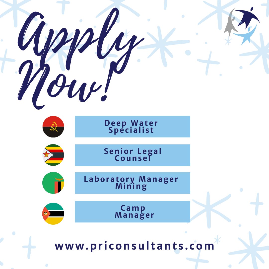 PRIZW's tweet photo. It's Friday again...you know the drill! 

Check our vacancies, prep your CVs, send them through. Let us help you find a match for your next job. 

See our other job opening: https://t.co/39QwmnJjm8

#vacancies #job #career #jobopening #HRinAfrica #AfricanHR https://t.co/aVoYQb5j6x