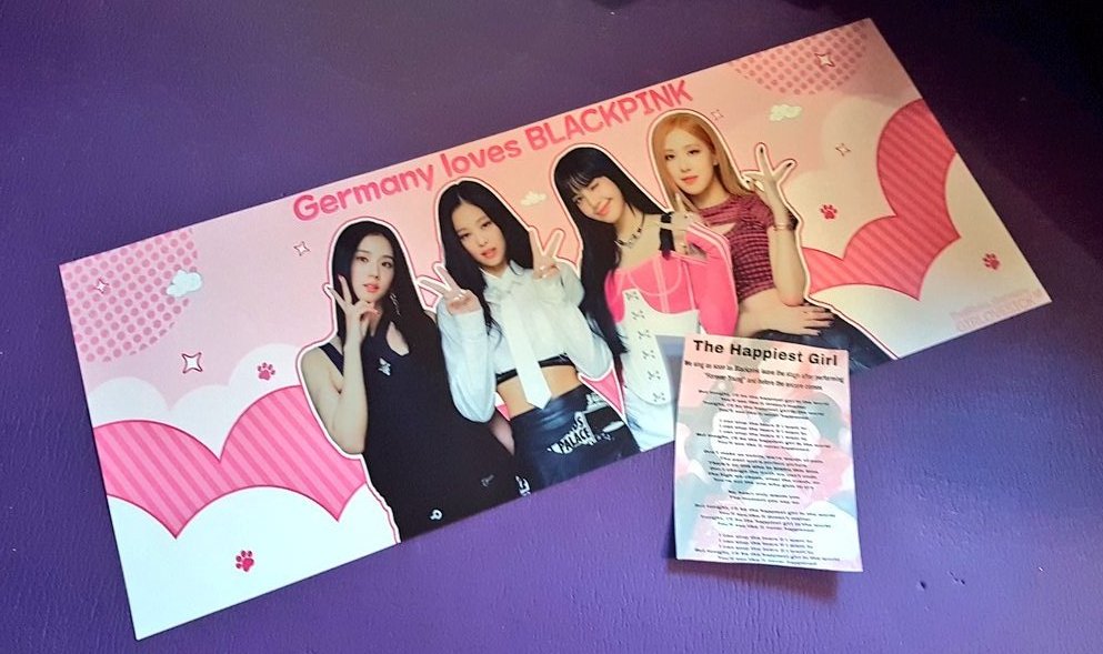 Blinks, Unsere Banners verdanken wir @GIRL0VESICK  💕   grazie mille per gli striscioni🖤💖 Tweetet ein fettes danke : Thank you for the Banners 🖤💖 #BlackpinkInGermany #BornpinkinCologne