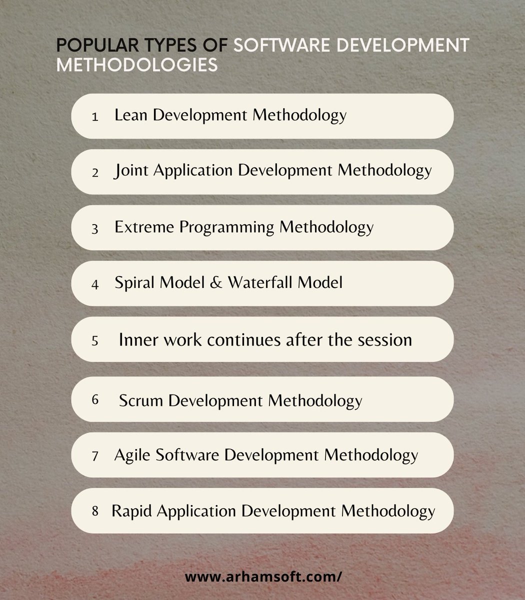carolinealex789's tweet image. The following are the most popular types of software development methodologies that modern developers and solution providers favor:
bit.ly/3HoOdI4
#softwaredevelopmentmethodology
#softwaredevelopment
#Developmentmethodology
#softwaredevelopmentexperts