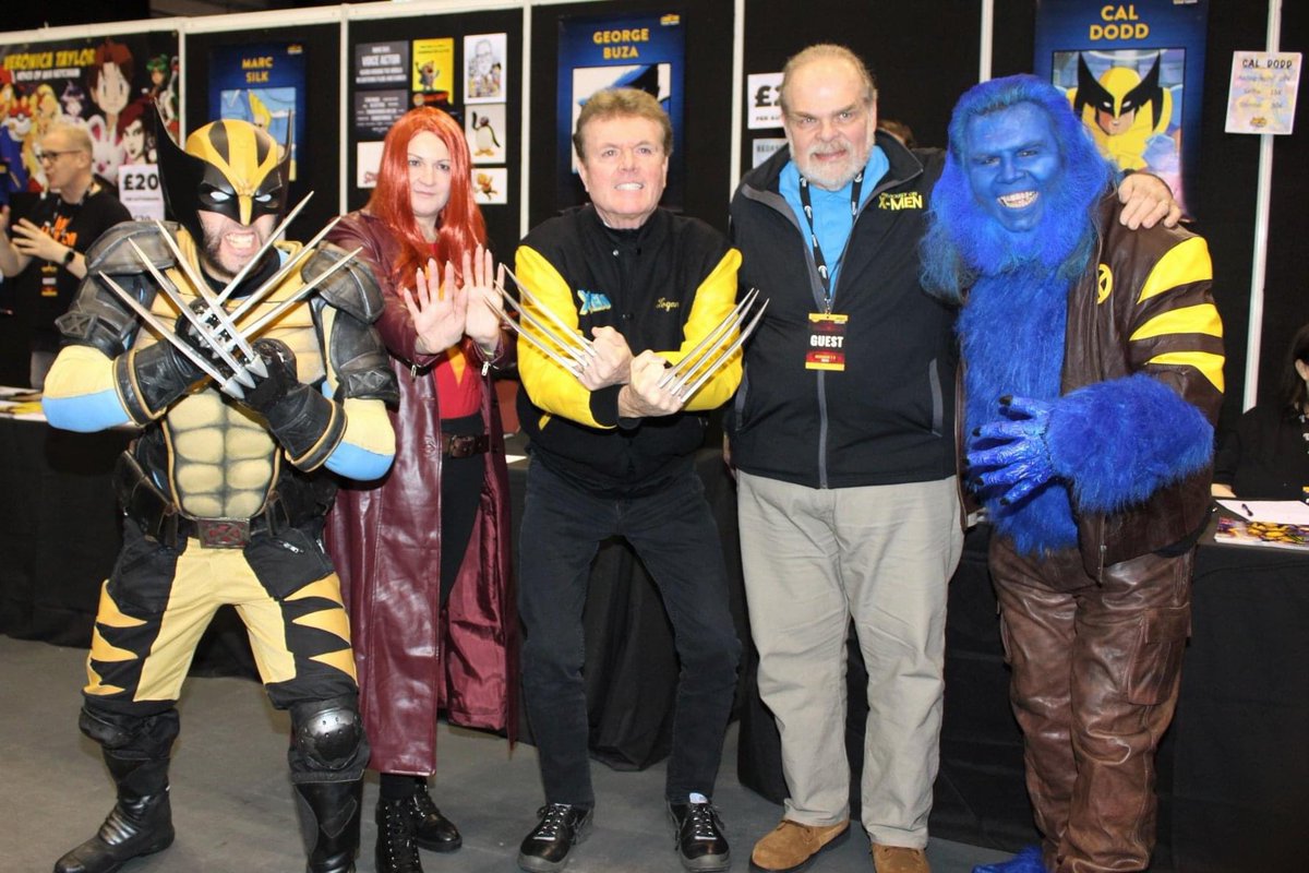 Ahhh @realcaldodd and GeorgeBuza! What a team up! What a great day! #Xmen #Xmen97 @xmentas @beau_demayo you need to unite the XMen once more and bring them, with you, to the UK next year for comic con

#Wolverine #Beast #JeanGrey