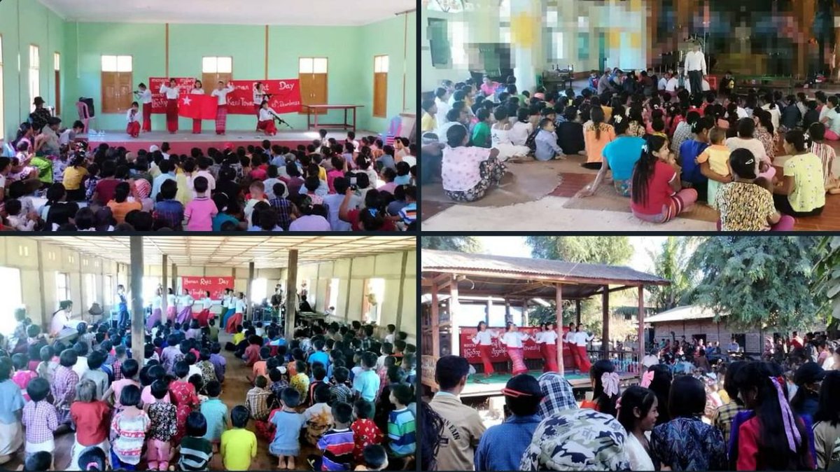 In a village of Kani Township, people protested against the terrorist regime, in vigor.   #HoldJuntaAccountable #2022Dec9Coup #WhatsHappeningInMyanmar