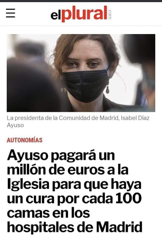 FelixLopez_Rey's tweet photo. DE TRACA
Ayuso no pone médicos pero sí sacerdotes. https://t.co/9PwfEJoCYj