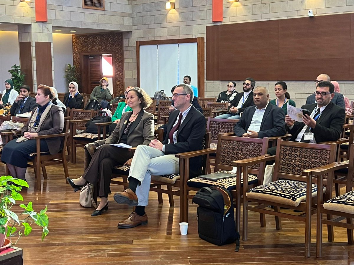 aucppad's tweet photo. Happening now! Dr. Ghada Barsoum is kicking off day 1 of the 11th global conference for AMEPPA with her welcome notes. https://t.co/KkozNoLqUy