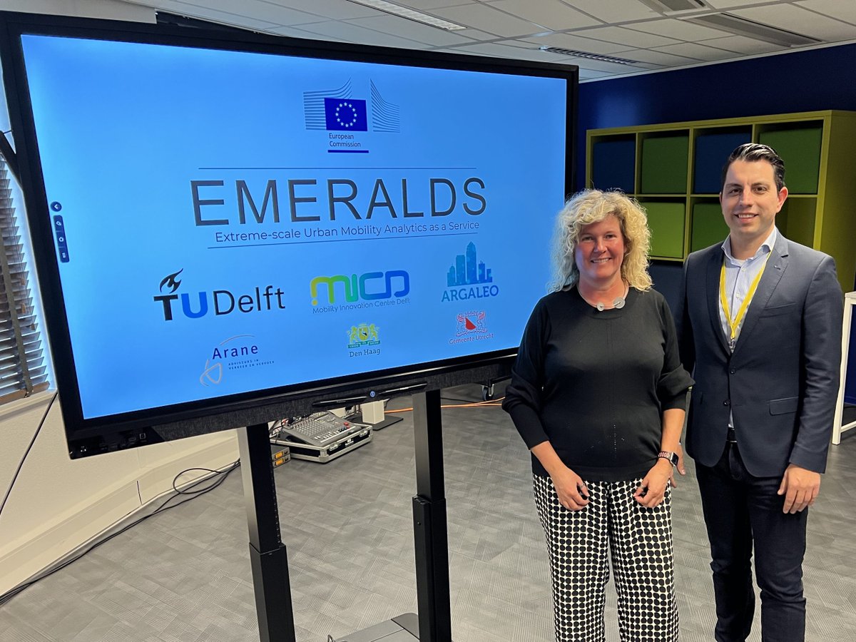 An international consortium of 20 organizations—including <a href="/tudelft/">TU Delft</a> and <a href="/Argaleo_NL/">Argaleo</a>—has won a new Horizon Europe project called EMERALDS.

It will develop a toolset for mobility data that will make processing and analyzing large data streams much easier. 

dutchcycling.nl/knowledge/blog…