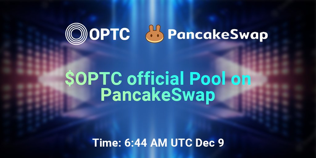 oasis_punk's tweet photo. BREAKING NEWS💥💥

$OPTC official pool on PancakeSwap now!!😍

Super NFT Mining will be available after $OPTC Pool starts trading on PancakeSwap.

$OPTC Contract address: 0x44F869c3C0e34Df31926ee1e116c0Cfa15AA245A

Remember to only trade with the official pool🔥

#Pancake #OPTC https://t.co/zcySjFw1ot