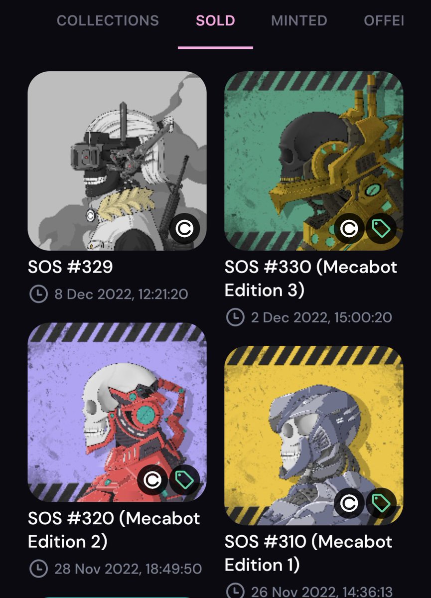 Huge lesson learned- if you see something you want get it before it’s too late… I wanted all 4 of these “SOS” only to have someone else end up getting them.  The next one I love is coming home with me… <a href="/styleofskull/">Style Of Skull #XCUR</a> #curate $XCUR #NFTs