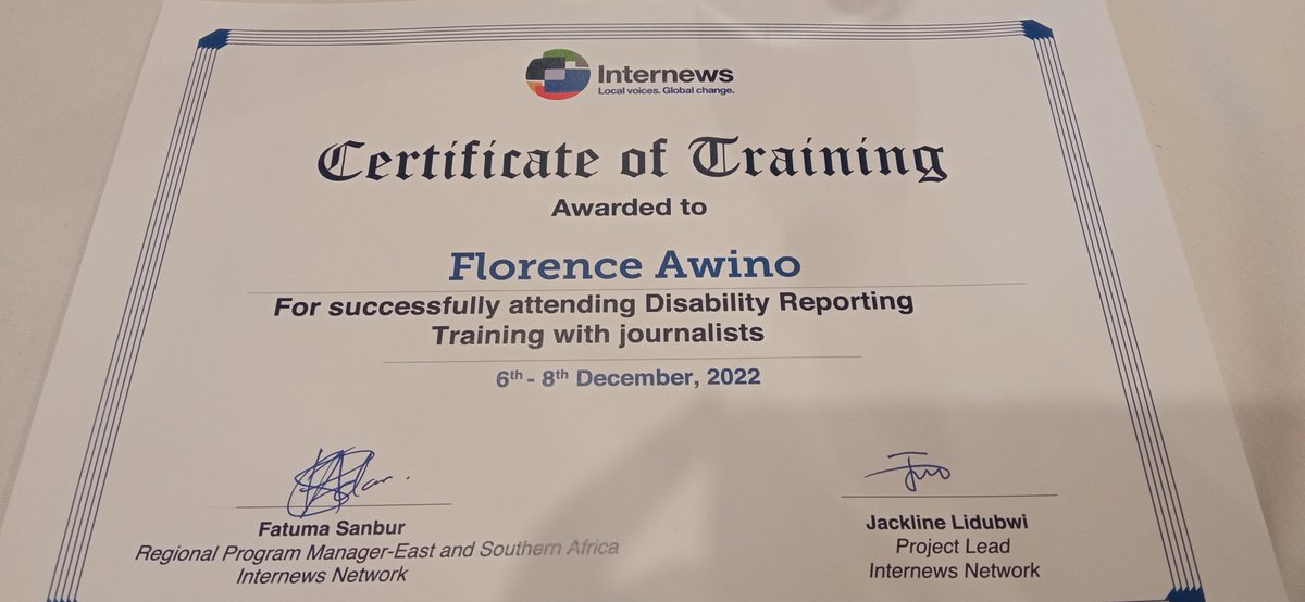 writing_flo's tweet photo. I spent the last 3 days at the Disability Reporting Training at The Stanley, organized by @internewsKe. I attended as @KICTANet digital writer on ICTs and disability. The lessons were thought-provoking, fun & empowering. Here's what I learned:
#InclusiveMediaProject https://t.co/AQYTrcbpyo