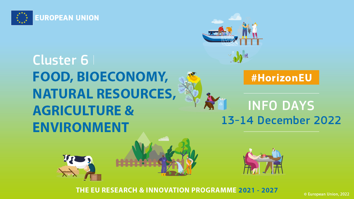 🧐Planning to apply for #HorizonEU funding on #food,#CircularEconomy &amp; #biodiversity? 

Join us at #CL6INFODAY on 13-14 December

🔸Discover the full agenda   
🔸Submit your ❔ via sli.do

Find out more &amp; register👉 europa.eu/!XMwDQW