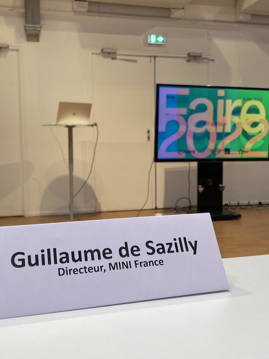 Fier d’être membre du jury de la 6eme édition de <a href="/FAIRE_PARIS/">FAIRE</a>. En avant pour une matinée riche en projets innovants pour imaginer la ville de demain!