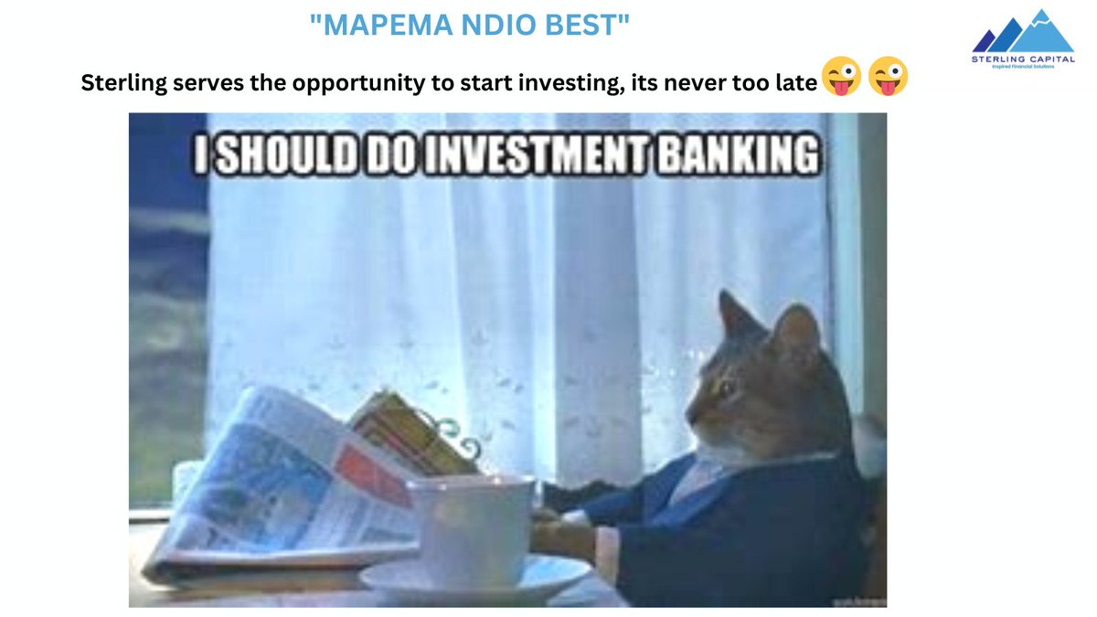 SterlingCLtd's tweet image. Mapema Ndio BEST... engage with us as you plan you&apos;re future 😊 #TheGameAwards #ChillaChilla #hustlefund #stockstowatch #StocksToBuy #StocksInNews #StocksInFocus