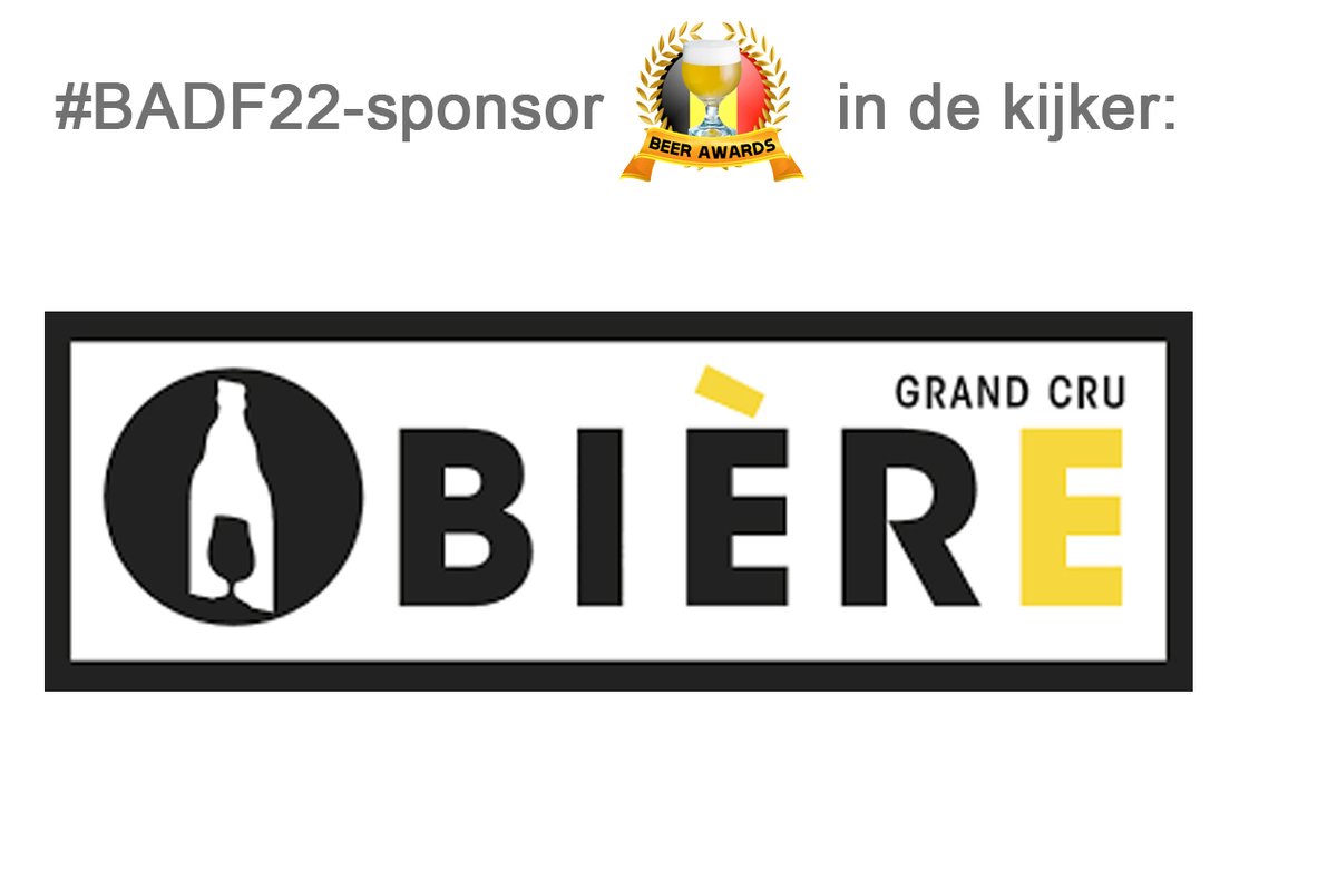 beerawardsbe's tweet photo. Ook @BierGrandCru-magazine is al enkele #BADF-edities onze sponsor. Dit jaar uit zich dat in een artikel voor onze winnaar in de categorie 'Nieuwkomer van het Jaar'. 🥳 En die kies jij! 📲 Via https://t.co/8Vx0bDd7I9 🍻
#bier #beer #beerawards https://t.co/wzQUoD04Iy