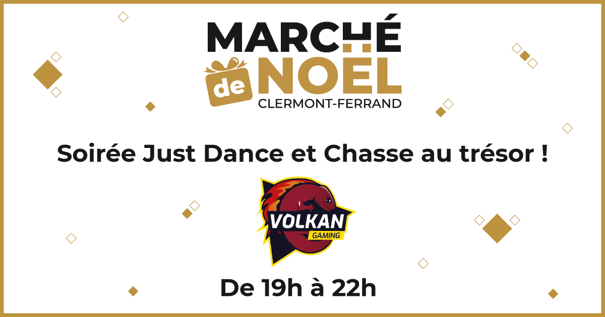 🕵️ L'association <a href="/VolKanGaming63/">Volkan Gaming</a> transforme le Marché de Noël en terrain de jeu avec une chasse aux trésors qui vous permettra de remporter des cadeaux 🎁 Vous pourrez aussi défier leurs bénévoles à Just Dance 💃🕺

#marchedenoelclermont #noelaclermont