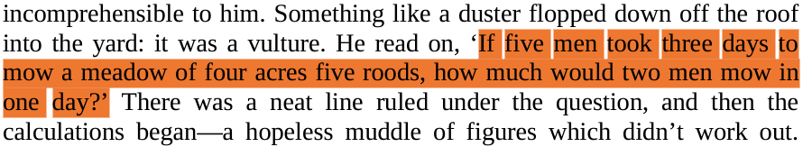 Whitehead_Maths's tweet photo. This morning I came across this in Graham Greene's "The Power and the Glory".  Any more maths questions from famous literature?
Sorry, English teachers, to ruin your Friday with some maths problems. https://t.co/L66kX8Yi4x