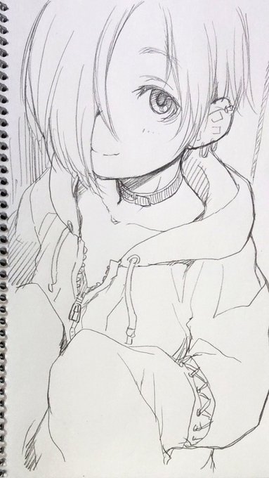 隅に誘う小梅のらくがき 