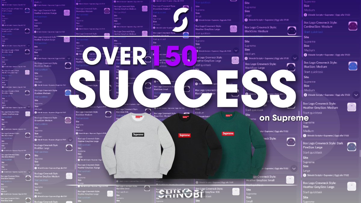 ShinobiScripts's tweet image. Shinobi x Supreme 🥷🏻
+150 checkouts yesterday for our users!🎉

Like and leave a comment for a FREE key, we will select 2 of you 👀🔑