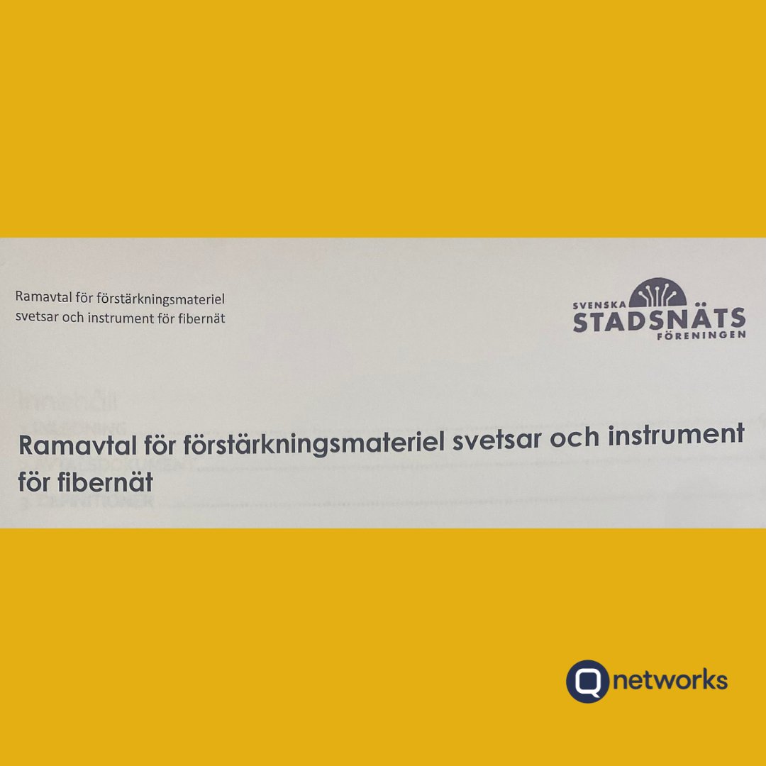 Qnetworksnordic's tweet photo. Tack för förtroendet #Stadsnätsföreningen och #PTS.
Vi är så stolta, glada och hedrade över att få var med i detta viktiga projekt.
#vikanfiber
#robustfiber
#säkeritinfrastruktur https://t.co/HKtLledzzX