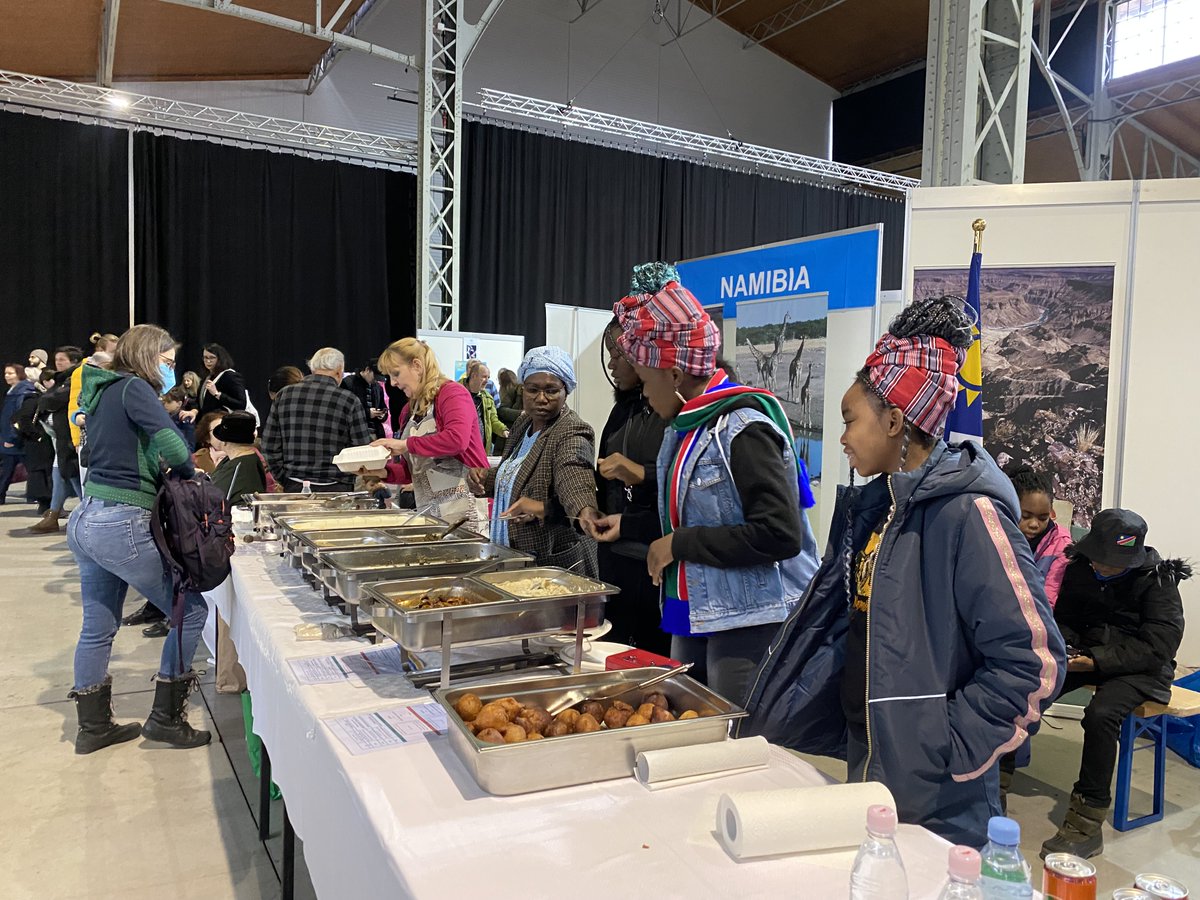 Namibia once again impressed visitors with a colorful promotion stand at the charity women's guild bazaar in Vienna