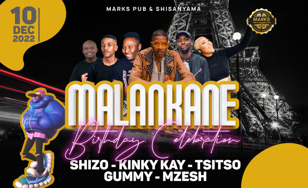 Gummy๐ (@gummyrichard) on Twitter photo Saturday Groove ๐ง
๐<a href="/DJMalankane/">Reggie Malankane</a> Birthday Celebration (Marks Pub Shisanyama)
#Haaaaaks๐๐๐๐๐๐๐๐๐๐ Saturday Groove ๐ง
๐<a href="/DJMalankane/">Reggie Malankane</a> Birthday Celebration (Marks Pub Shisanyama)
#Haaaaaks๐๐๐๐๐๐๐๐๐๐