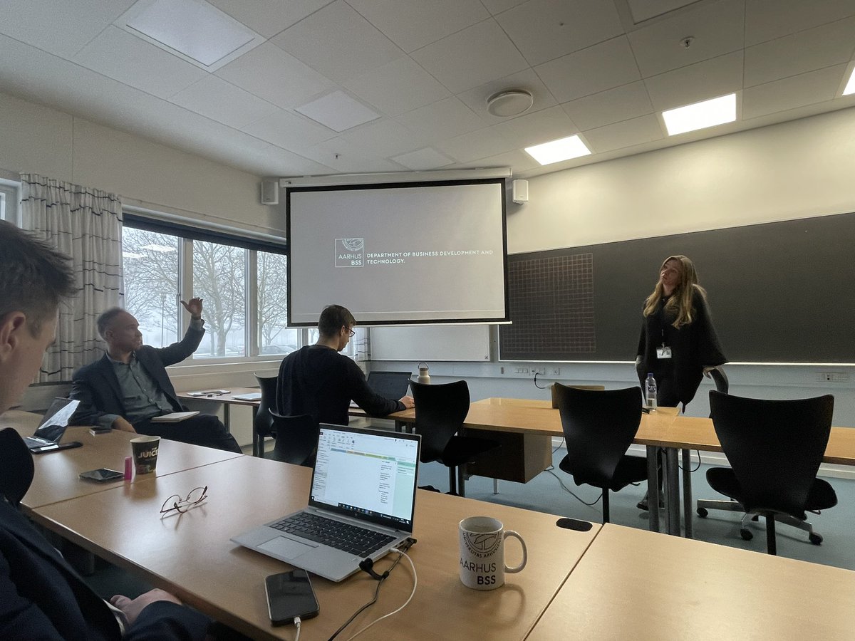 Yesterday and today we have an internal department conference at BTECH <a href="/Aarhus_BSS/">Aarhus BSS</a>. Great initiative that enable all of us to become more familiar with  and discuss each others work😊
#AcademicTwitter <a href="/PhDVoice/">PhD Voice - Independently Run</a>