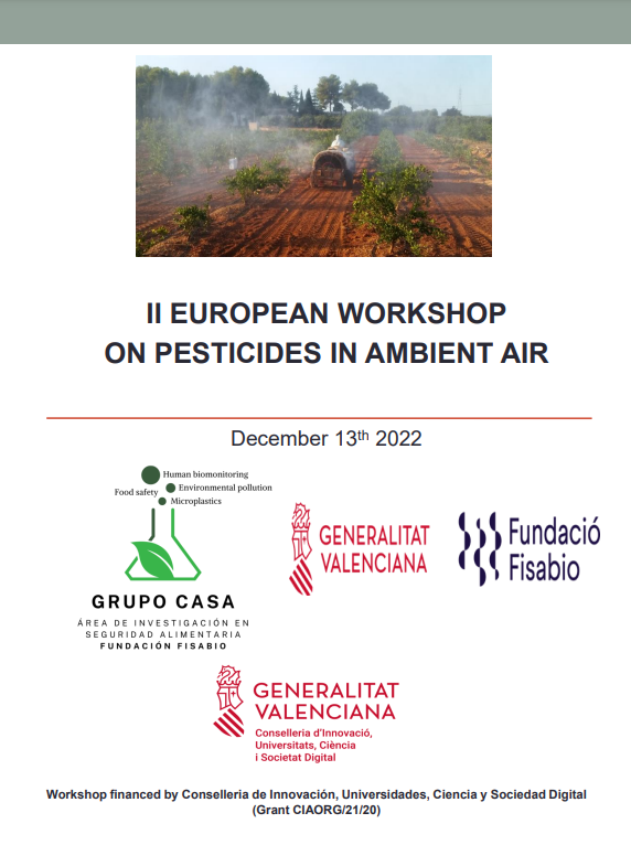 GVAivia's tweet photo. 📢II Workshop sobre pesticidas en el aire ambiente.

🗓️13/12/22. En @GVAfisabio.

🗣️Con la participación de Patricia Chueca y Cruz Garcerá.

ℹ️ Más información en https://t.co/h8Tp2aCmrP https://t.co/7oEhz78CnH