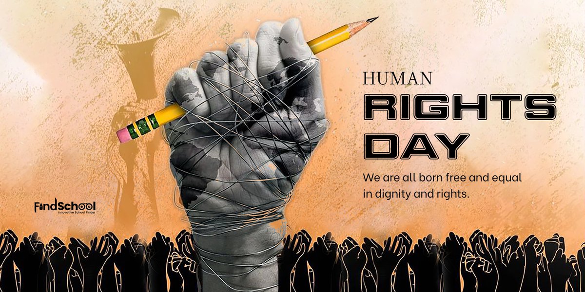 FindSchoolIndia's tweet photo. We are way more powerful when we turn to each other and not on each other when we celebrate our diversity and tear down the mighty walls of injustice together.
I wish you a happy Human Rights Day.

#HumanRightsDay2022  #FreedomOfSpeech #EducationForAll #education #student #study https://t.co/x0LmIGR1Pn