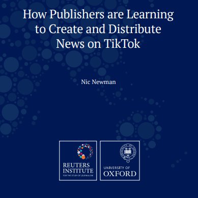 ¿La tikTokificación de las noticias puede trivializar temas importantes? Probable, pero lo que parece seguro es que es un paso más para erosionar el ya de por sí complejo reto de monetización de la información. How Publishers are Learning to Create and Distribute News on TikTok