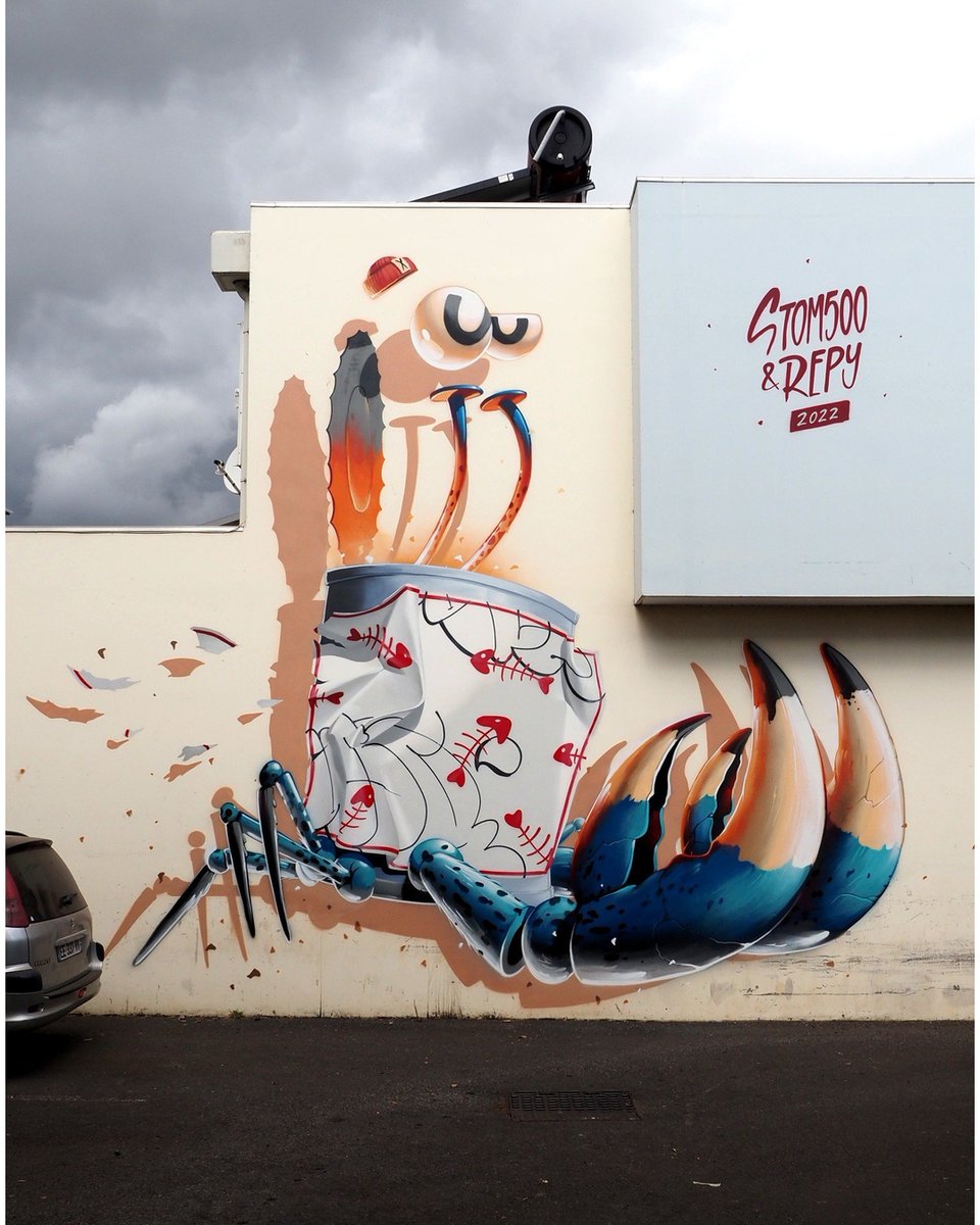brababella's tweet photo. #Streetart by #Stom500 + #Repy @ #SaintLouis, Reunion, for #RuncolorzFestival
More info at: https://t.co/PTomnVWJ48
#streetartSaintLouis #streetartReunion #Reunionstreetart #arteurbana #urbanart #murals #muralism #contemporaryart #artecontemporanea https://t.co/tgp5xGkf89