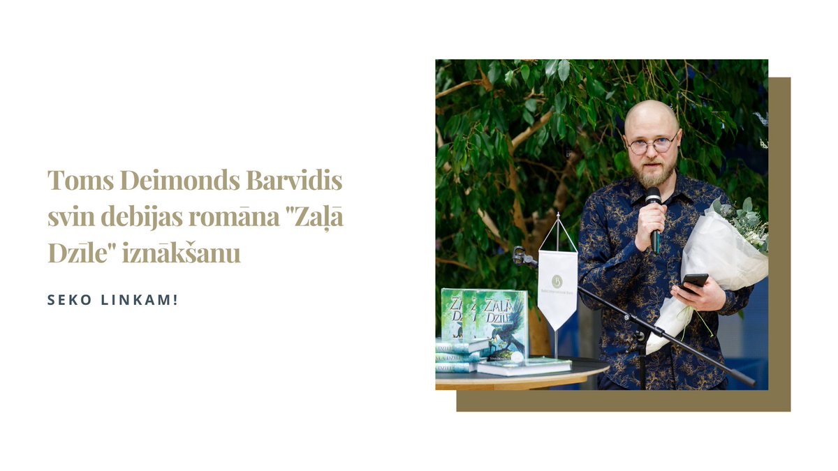 Sirsnīgā atmosfērā un ar izteiktām atzinībām par jaunā rakstnieka talantu 8. decembrī <a href="/LNB_lv/">Nacionālā bibliotēka</a> nosvinēti Toma Deimonda Barvida debijas romāna “Zaļā Dzīle” atvēršanas svētki. 

✨Vairāk par romāta tapšanu un izdošanu lasi ziņā - manabiblioteka.lv/latvijas-liter…