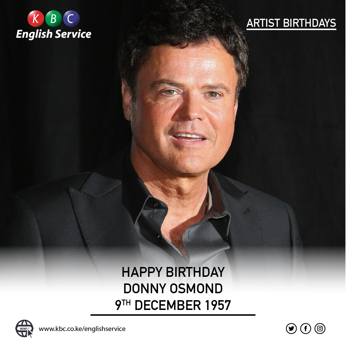 HAPPY BIRTHDAY: DONNY OSMOND
BORN: 8TH DECEMBER 1957

^PMN 