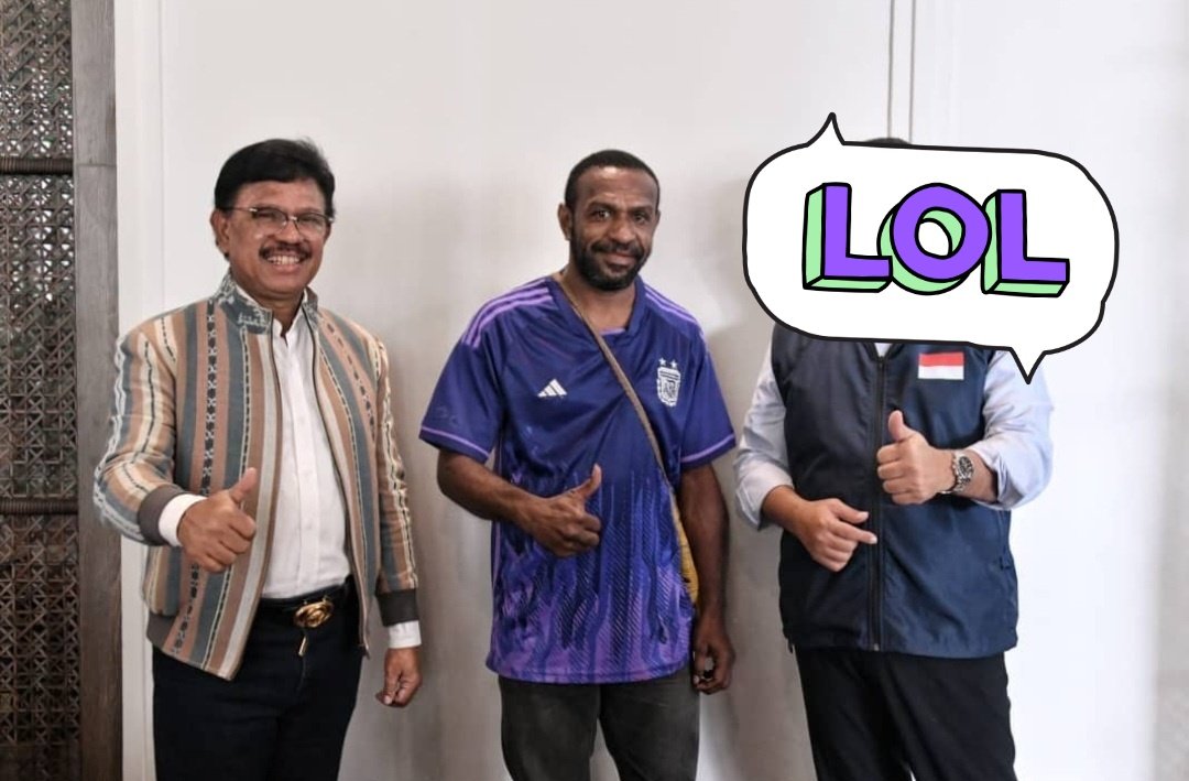 Jhonny Plae masih Menteri Kabinet Indonesia Maju kan?

Lalu untuk apa dia ikut KAMPANYE Capres #BapakPolitikIndentitas di Papua ?

Ini MEMALUKAN utk partai NASDEM, ga punya ETIKA politik

Ini keterlaluan, AJI MUMPUNG namanya. Orang2 MISKIN INTEGRITAS mesti DIPECAT