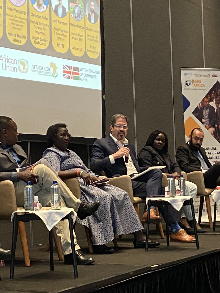 KaufmanR's tweet photo. I’m inspired by @PATHtweets as they use business practices &amp; intellligence as well as any NGO. Chief of Progams &amp; Innovation @jbernson talks abt how they helped private sector manage complex market for rapid diagnostics, syringes, PPE’s &amp; oxygen during pandemic #eahsnairobi2022 https://t.co/Oo5ytKV4BZ