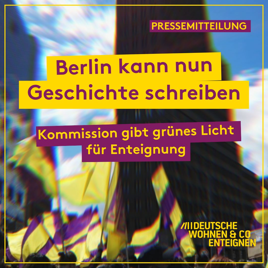 Unsere Sprecherin Isabella Rogner: „Die Kommission bestätigt, was für mehr als 1 Mio. Menschen vergangenes Jahr schon klar war: #Berlin kann enteignen! Der Senat hat keine Ausreden mehr und kann sich nicht länger hinter der Kommission verstecken."💜💛

👉dwenteignen.de/2022/12/kommis…