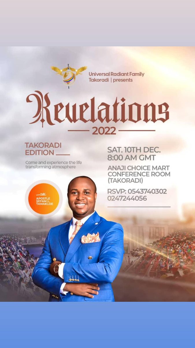 NyarkoJackie's tweet photo. If you are in Takoradi and its environs, I'm inviting you to this power packed program Its happening tomorrow at 8:00am. Come with your expectations The anointed man of God Apostle Lawrence Sefam Tamakloe is ready for you with the undiluted word of God and the Prophetic.
IELTS https://t.co/wDLKbfKeBp