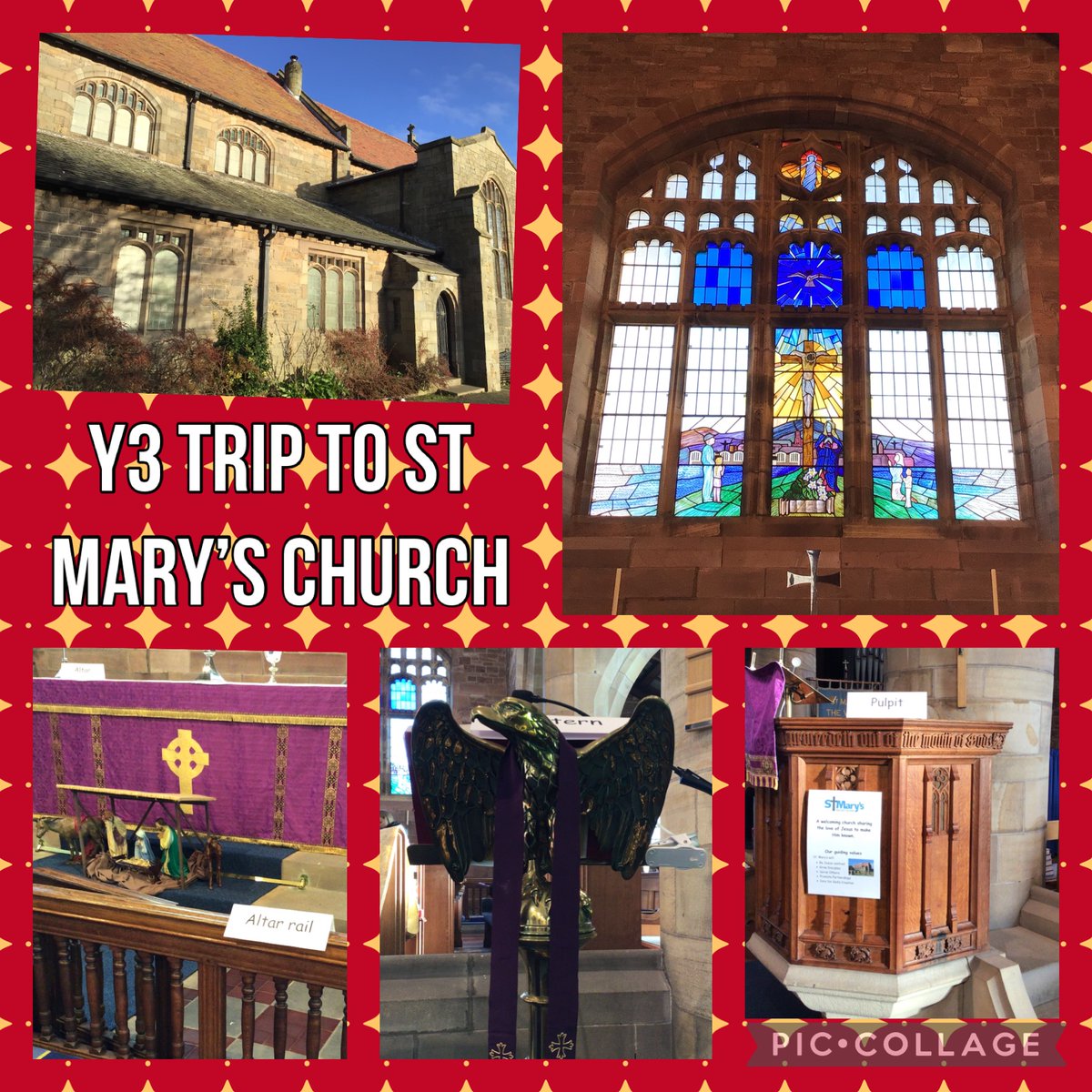 mmcdatswjs's tweet photo. On Monday year 3 visited St Mary’s church as part of our RE topic. Mary and Maureen told us lots of interesting facts about the church. The children asked sensible questions and were extremely well behaved. 🌟 https://t.co/hM4jMd8OsS