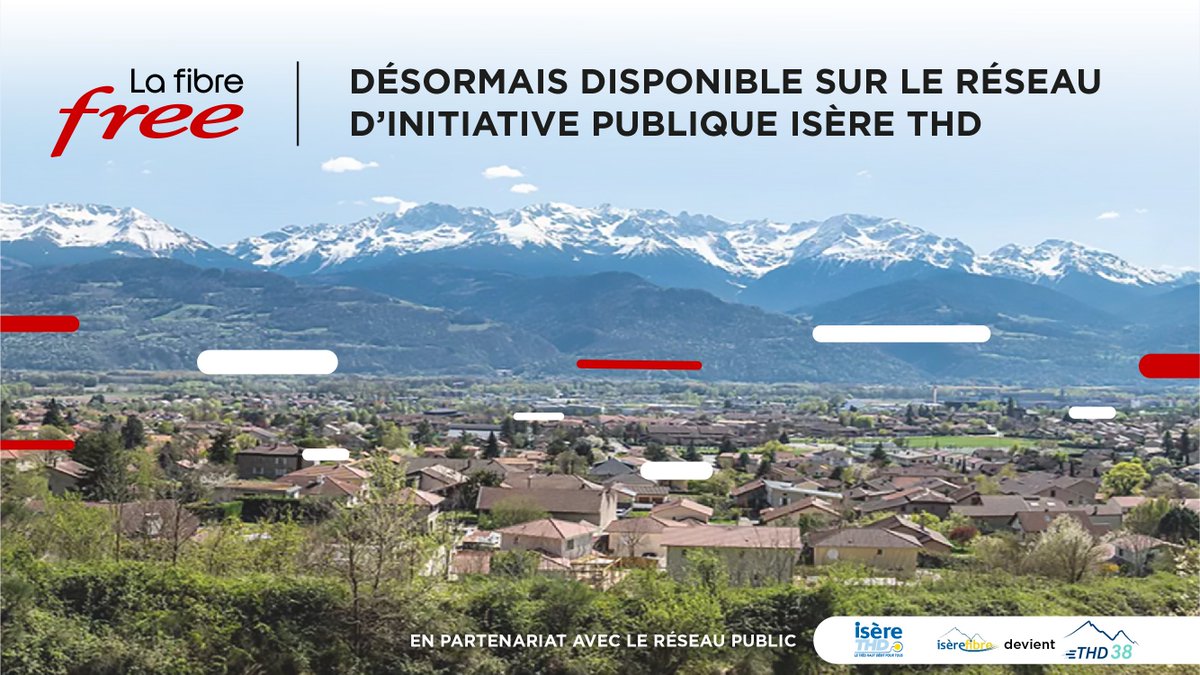 La Fibre Free est disponible sur le réseau #IsereTHD
et arrive sur les communes de :
📍Villefontaine
📍L'isle D'abeau 
📍Les Deux Alpes
📍Huez
📍La Verpillière
📍Pontcharra
<a href="/auvergnerhalpes/">Auvergne-Rhône-Alpes</a> <a href="/XpFibre/">XpFibre</a> <a href="/Prefet38/">Préfète de l'Isère 🇨🇵🇪🇺</a> <a href="/lessor38/">L'Essor Isère</a> <a href="/LeDL_Grenoble/">Le Dauphiné Libéré Grenoble Sud Isère</a> <a href="/CDIsere/">Isère</a> #Free #Fibre #THD38 #Isere