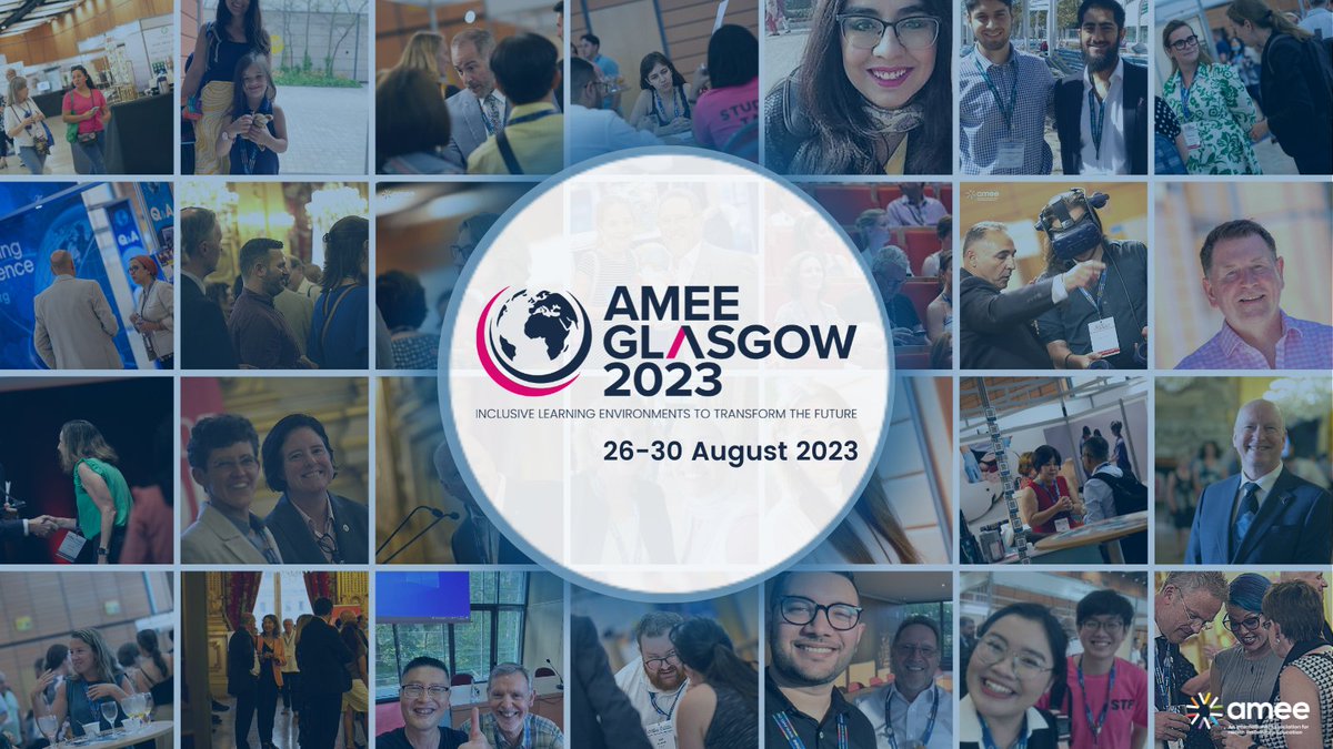 AMEE_community's tweet photo. ⭐ABSTRACT SUBMISSIONS⭐

Upcoming Deadline 17.12.22
Short Communication or ePosters
AMEE Fringe
Conference Workshop
Points of View
PechaKucha™

#AMEE2023 #Abstracts #HPE #InclusiveLearningEnvironments #Glasgow #HealthProfessionsEducation https://t.co/oUF9OqrTCI