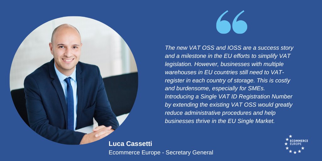 Ecommerce_EU's tweet photo. [PRESS RELEASE] VAT in the Digital Age proposal published: new rules to minimise registrations in multiple EU countries 👉 https://t.co/xNW1sw9Z4m

#ecommerce #VAT #SimplifyVAT https://t.co/N9un2PCh4G