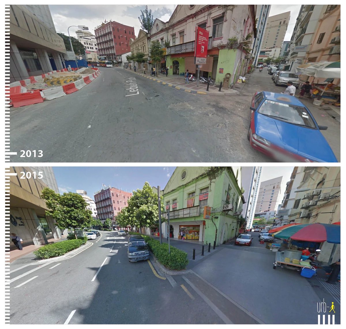 Raahgiri Foundation (@raahgiri_fdn) on Twitter photo From 2013 to 2015, 3 public spaces in Kuala Lumpur were completely transformed.
A people-friendly public space doesn’t mean being completely car-free, but allowing for a co-existence where the infrastructure is vibrant & prioritises the safety of those not in cars.
Via: <a href="/urb_i_/">Urb-i : Urban Ideas</a> From 2013 to 2015, 3 public spaces in Kuala Lumpur were completely transformed.
A people-friendly public space doesn’t mean being completely car-free, but allowing for a co-existence where the infrastructure is vibrant & prioritises the safety of those not in cars.
Via: <a href="/urb_i_/">Urb-i : Urban Ideas</a>