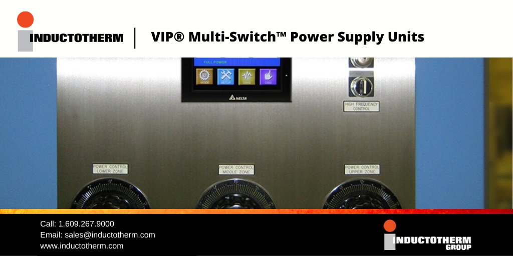 InductothermUSA's tweet photo. VIP® Multi-Switch™ Induction Power Supply Units provide full and precise zoned temperature control for graphite heating applications. 
https://t.co/Ljmg0wzi0E
 
#powersupply #engineering #metalcasting #manufacturing #foundry #aerospace #directionalsolidification https://t.co/NDW9mpSucR