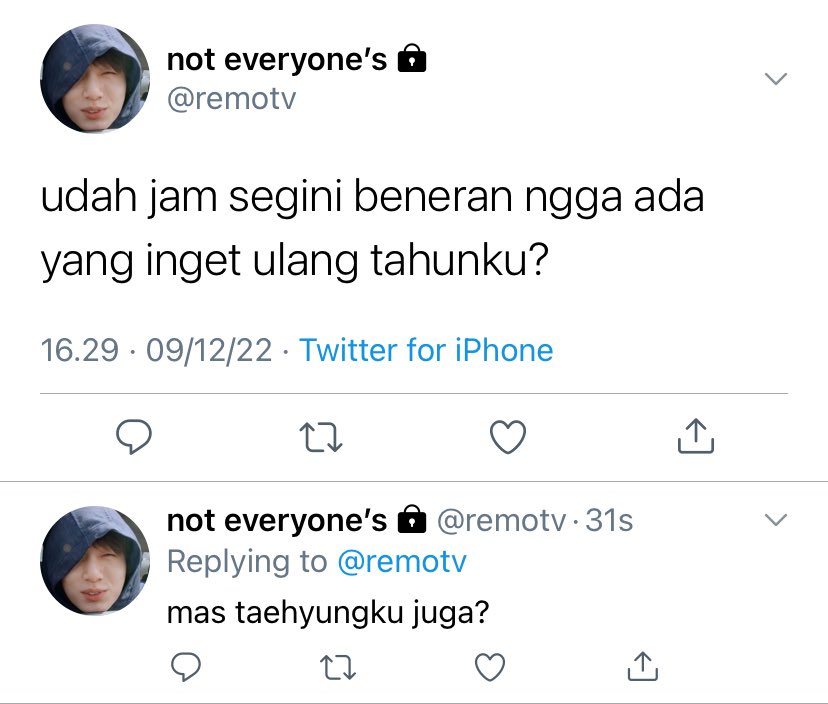 cenoramoons's tweet photo. — taekook few tweets au
; hari ulang tahun yang terlupakan.

by cenoramoons https://t.co/NlyXLFh576