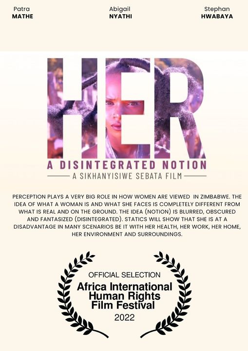 2/3 Her: A Disintegrated Notion is set to be part of Nigeria: Africa Int Human Rights Film Festival at Goethe Institute in Lagos starting on the 10th of December 2022.

"As my film states, a woman in today's world is discriminated against on the basis of her biology"_ <a href="/SkaSebata/">Ska Sebata</a>