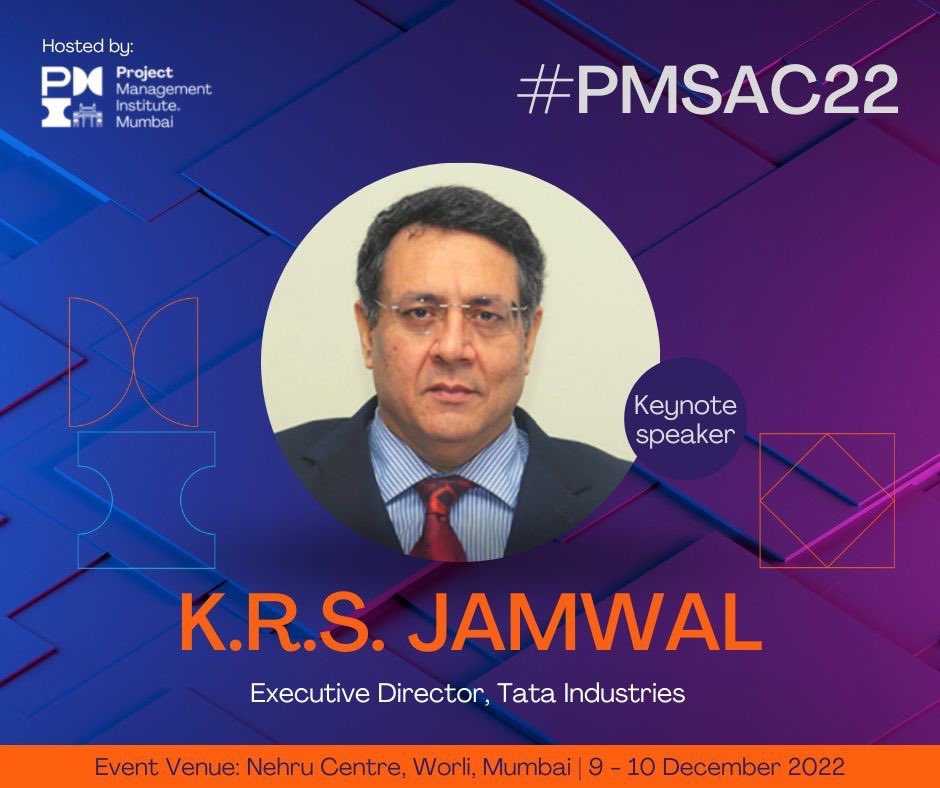 nishjamvwal's tweet photo. #PMSAC22 10th Dec NehruCtr Worli -privileged & honoured to have #KRSJamwal #TataIndustries valedictory keynote #PMSAC22
Register at https://t.co/MleXfsT91n to meet @jamijamwal
#PMISouthAsia #HybridAndBeyond #ProjectManagement #Conference #PMIMumbai https://t.co/hkAoDWzbfQ