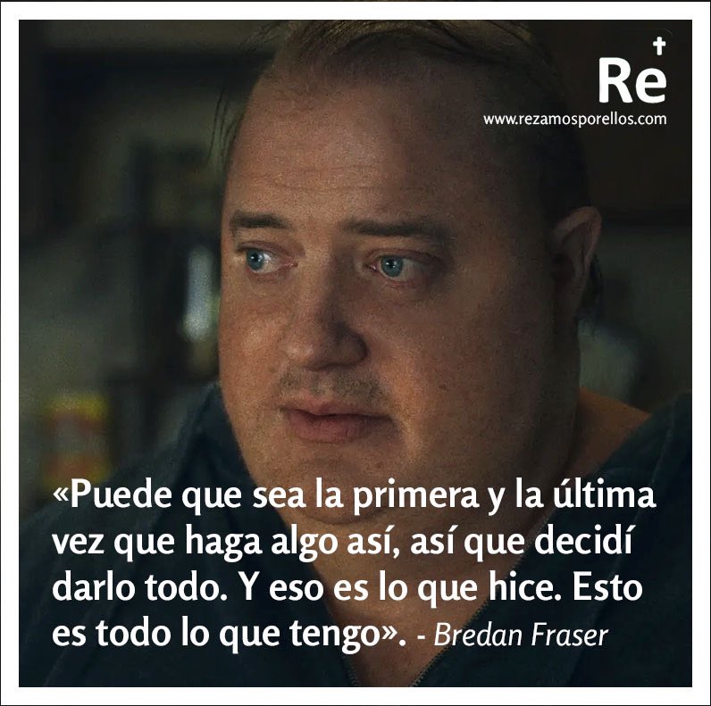 Fraser sabe que papeles como este no se presentan todos los días o quizás nunca. Por eso, puso todo lo que tenía sobre el asador y no se guardó nada. Fuente: Vanity Fair

#thewale #thewhale #brendanfraser #brendamfraser #laballena #aronofsky #buencine #actores #rezamosporellos