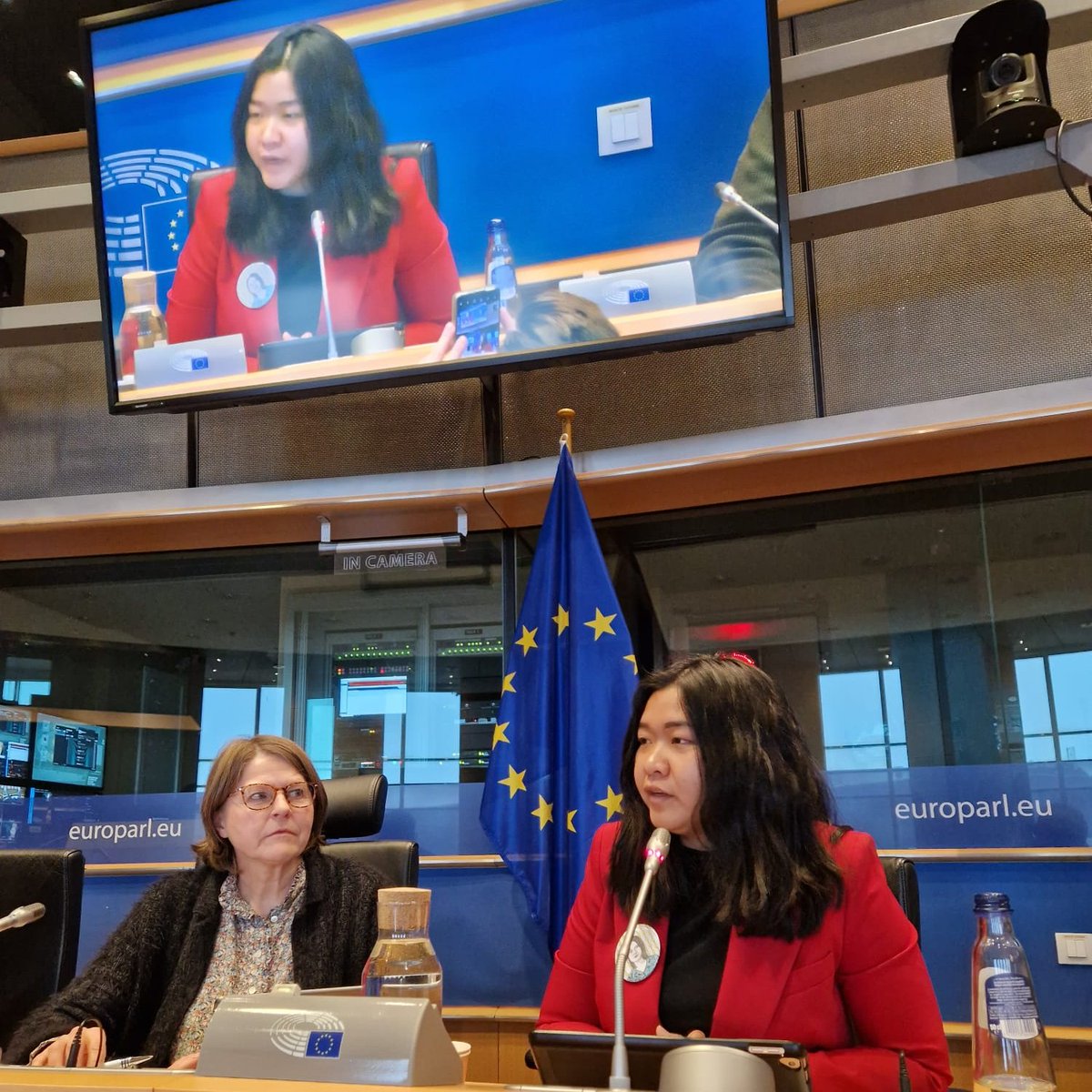 EPinASEAN's tweet photo. 🇲🇲 Nyein Chan May of German Solidarity with Myanmar Democracy: "The fight for democracy in #Myanmar is not only a fight, but also the inventing of a new nation. The future of young Burmese people has been robbed by power-hungry military generals" https://t.co/CisnBP9LPQ