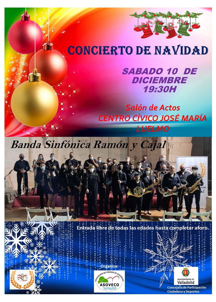 Asoveco's tweet photo. Asoveco cierra los actos del año 2022 con un concierto para todos los públicos https://t.co/Fa5PALga9y